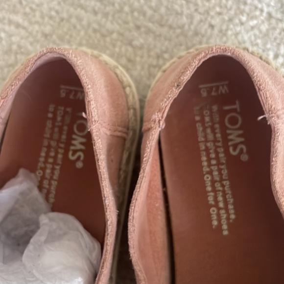 Toms Bloom Suede Rope Espradille Slip On Loafers Women’s/7.5 - Picture 5 of 9